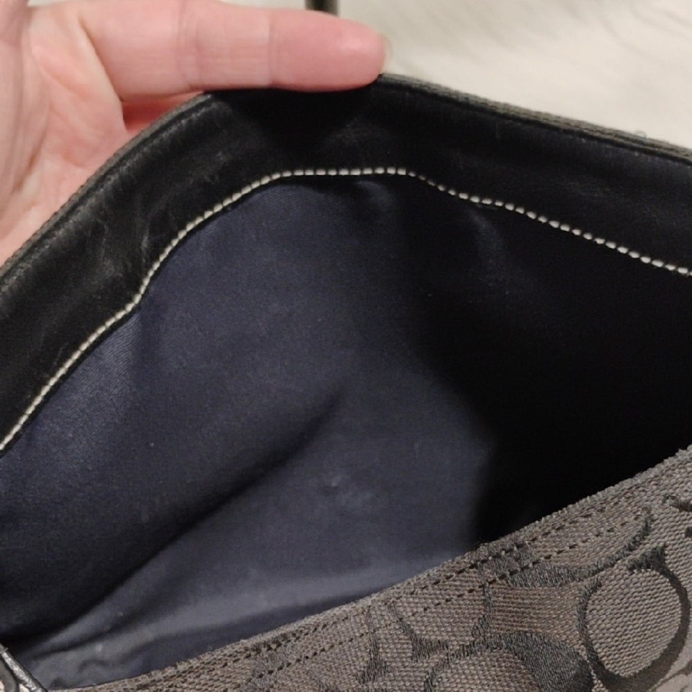 Coach Y2K Monogram C Clip Black Shoulder Bag W Hangtag - Picture 13 of 15